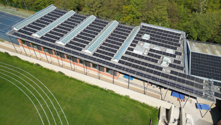 Solar panel installation at Bancroft School