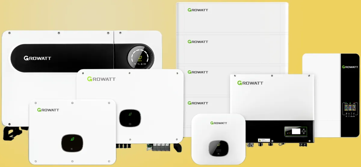 Growatt range of solar panel inverters