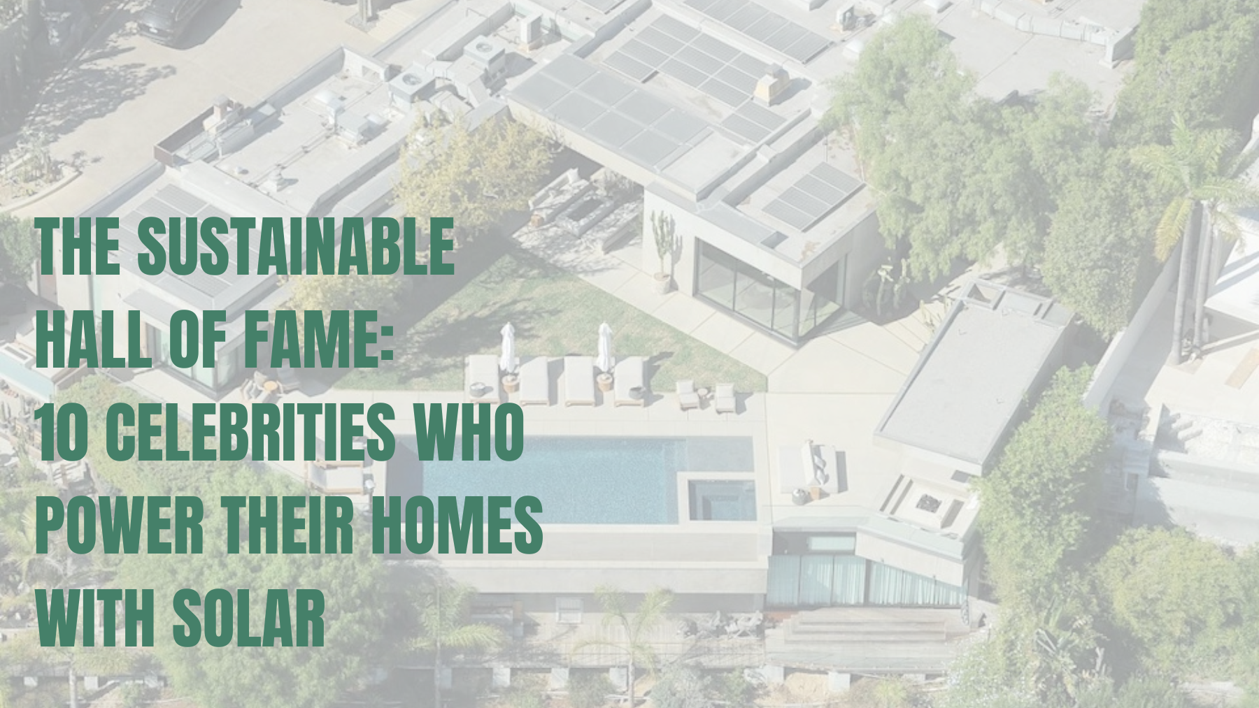 The Sustainable Hall of Fame