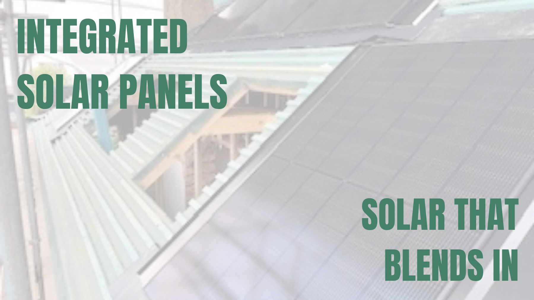 Solar That Blends In