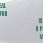 Solar panel array on a roof