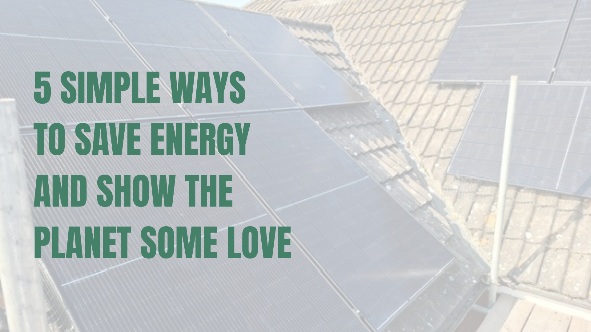 Solar PV installation on a roof