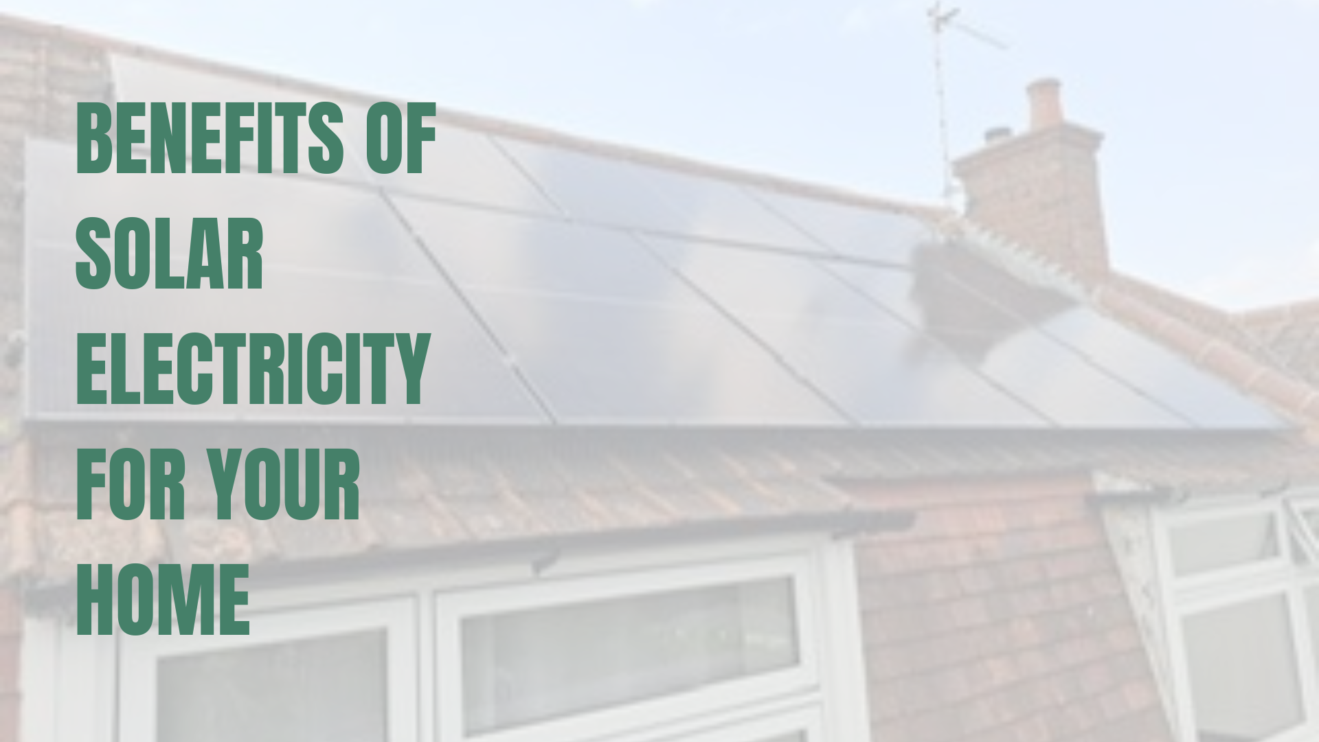 Solar PV installation on a roof