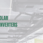 Solar microinverters fitted underneath solar panels