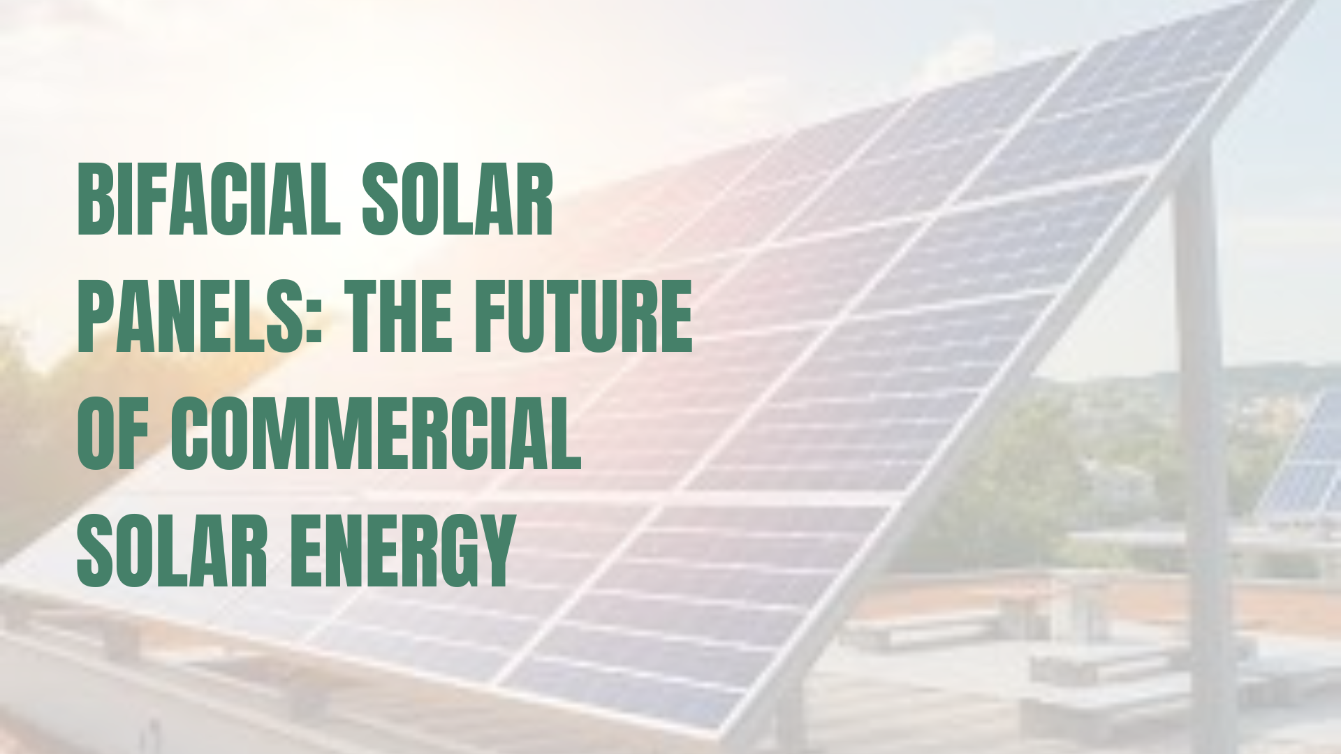 Bifacial solar panels