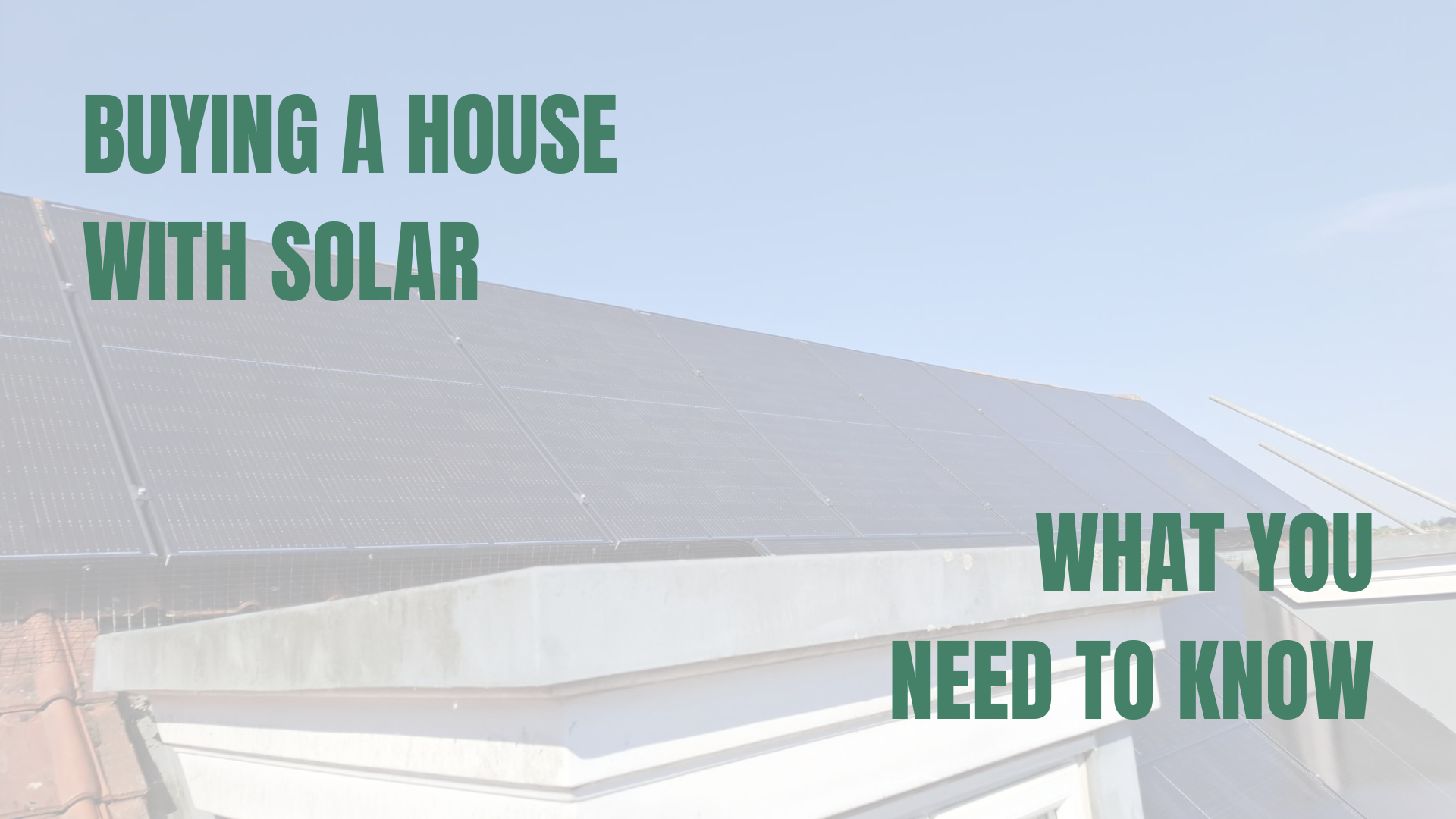 Solar installation above a dormer window