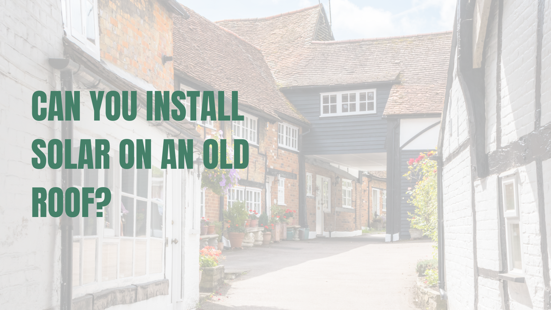 Stock image of listed buildings