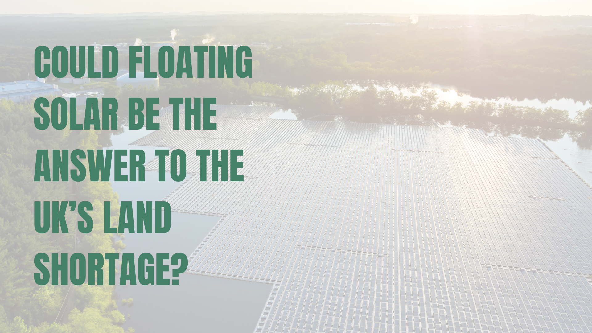 Floating solar farm