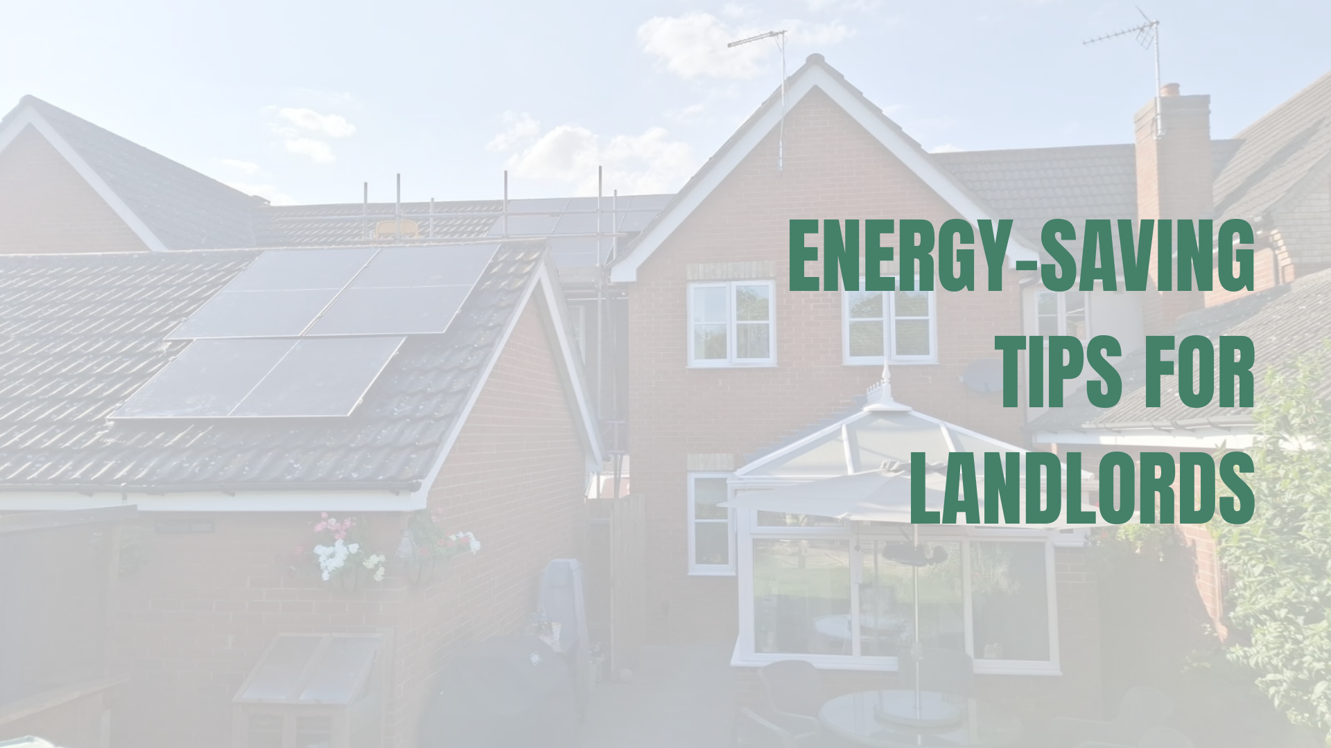 Home with solar installed on outbuilding