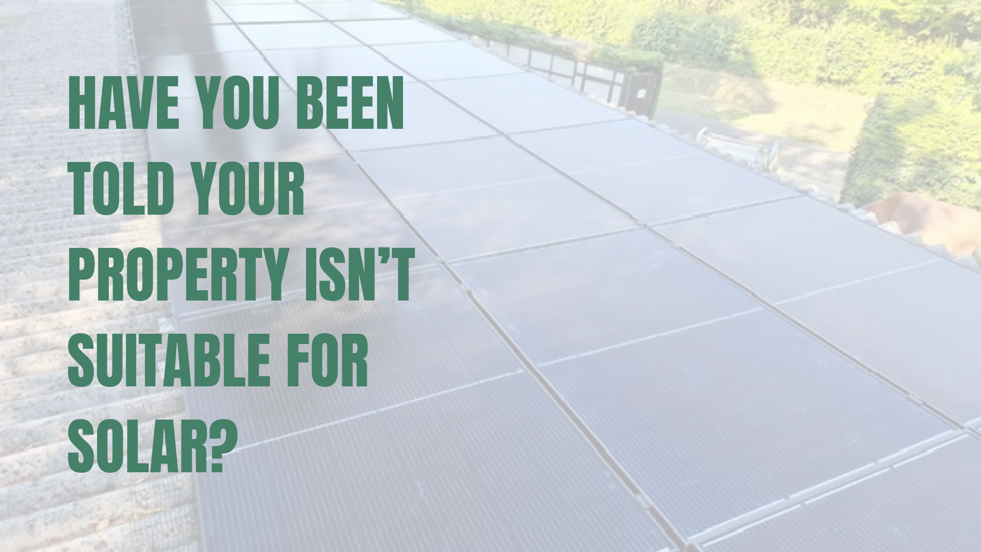 Flat roof with solar PV installation