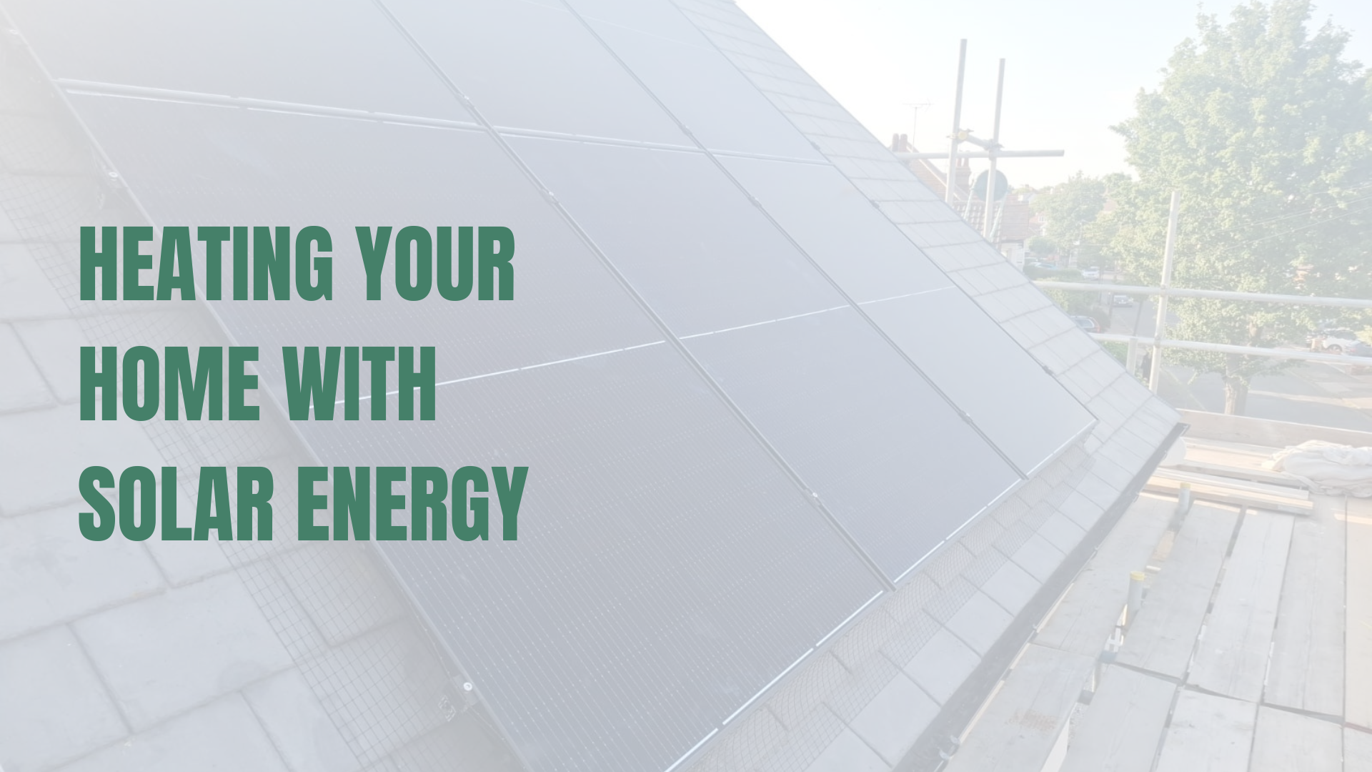 Solar PV installation on a rooftop