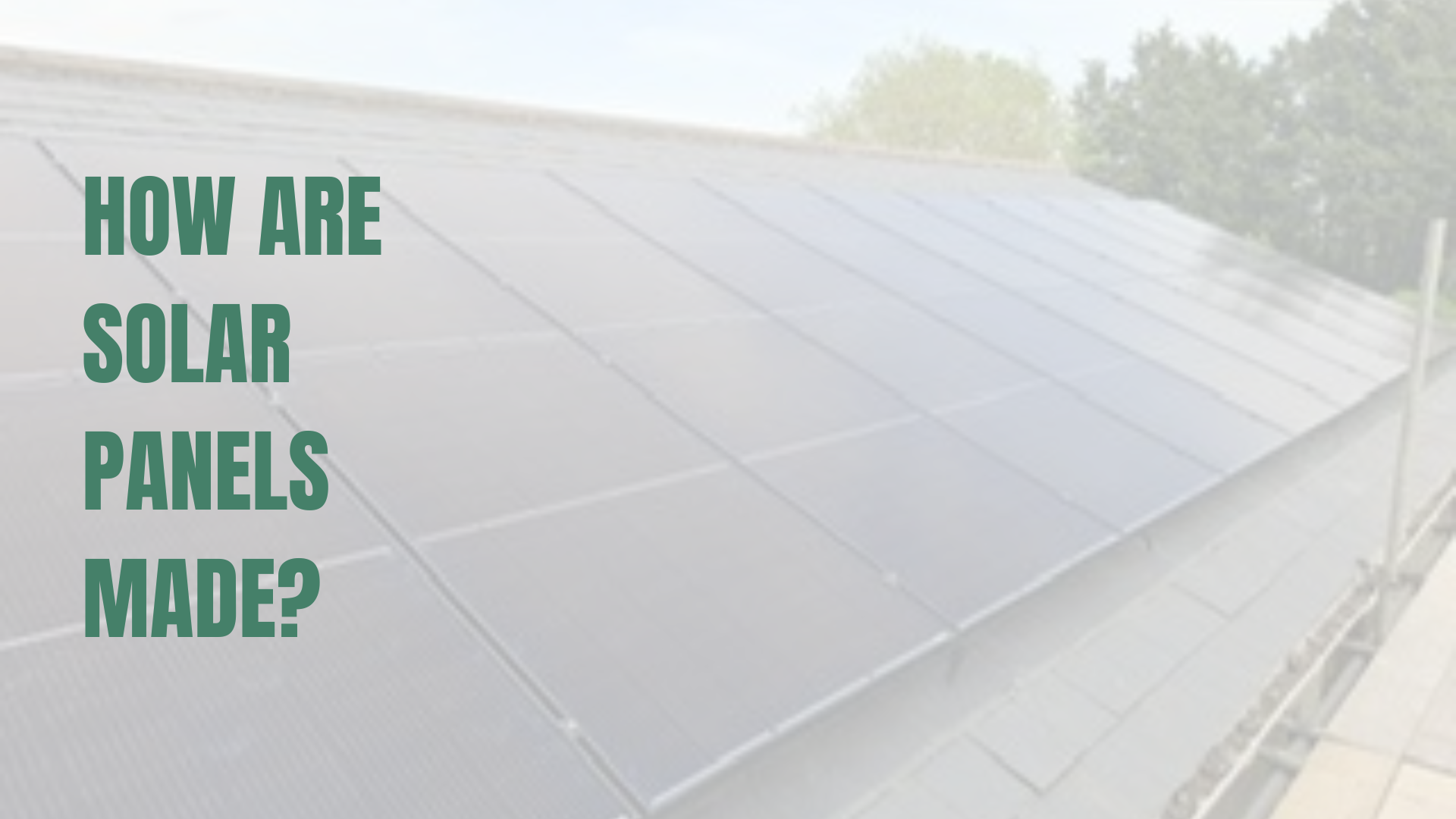 Solar PV installation