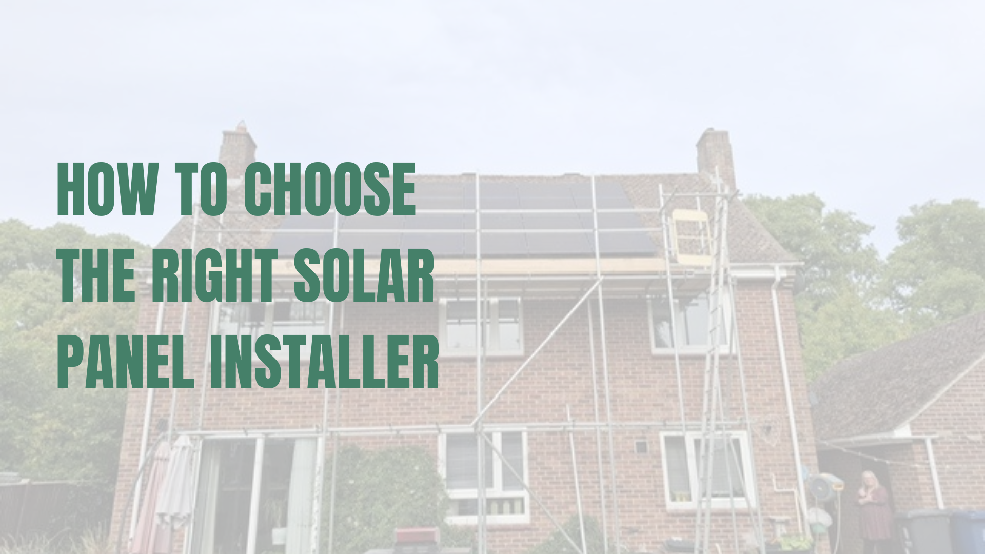 Solar PV installation on a roof