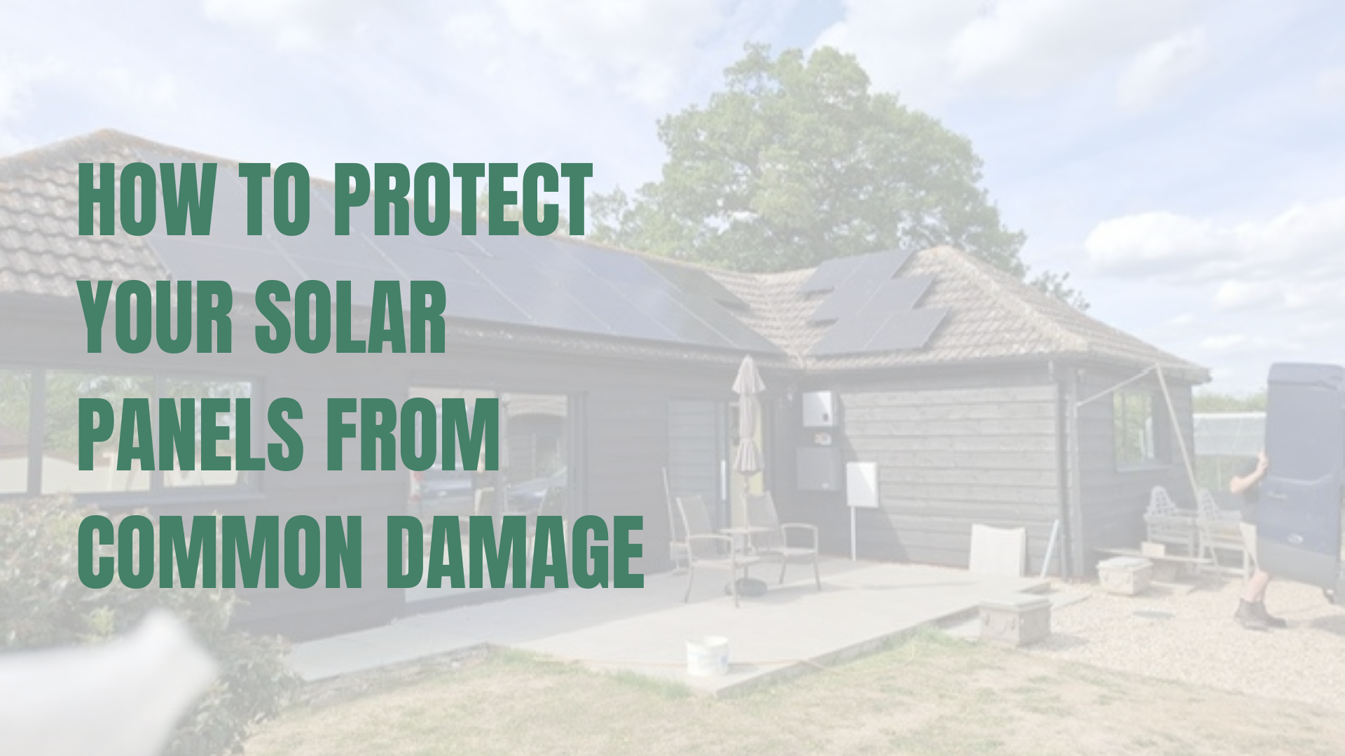 Bungalow with solar panels installed