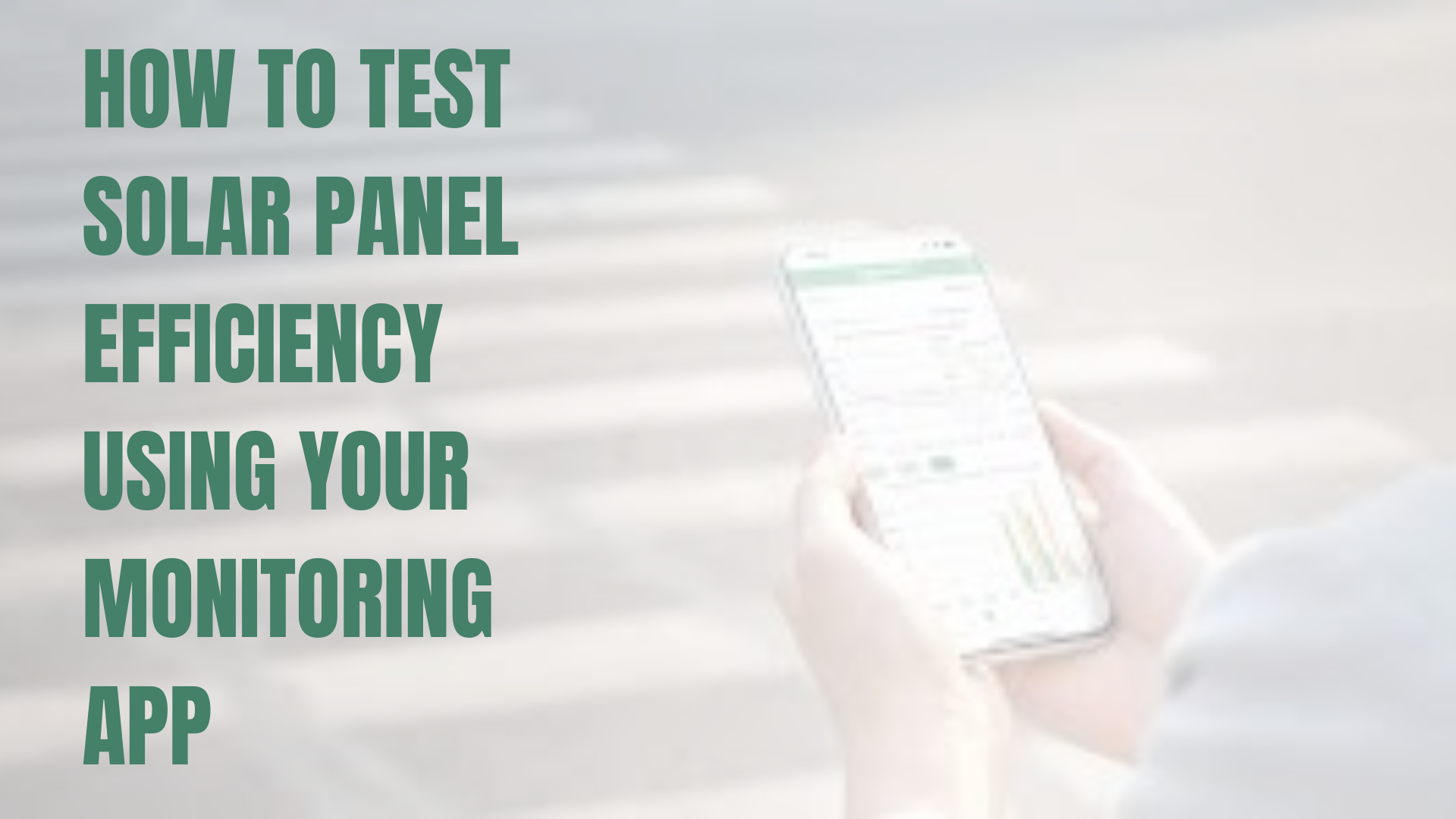 Solar monitoring app