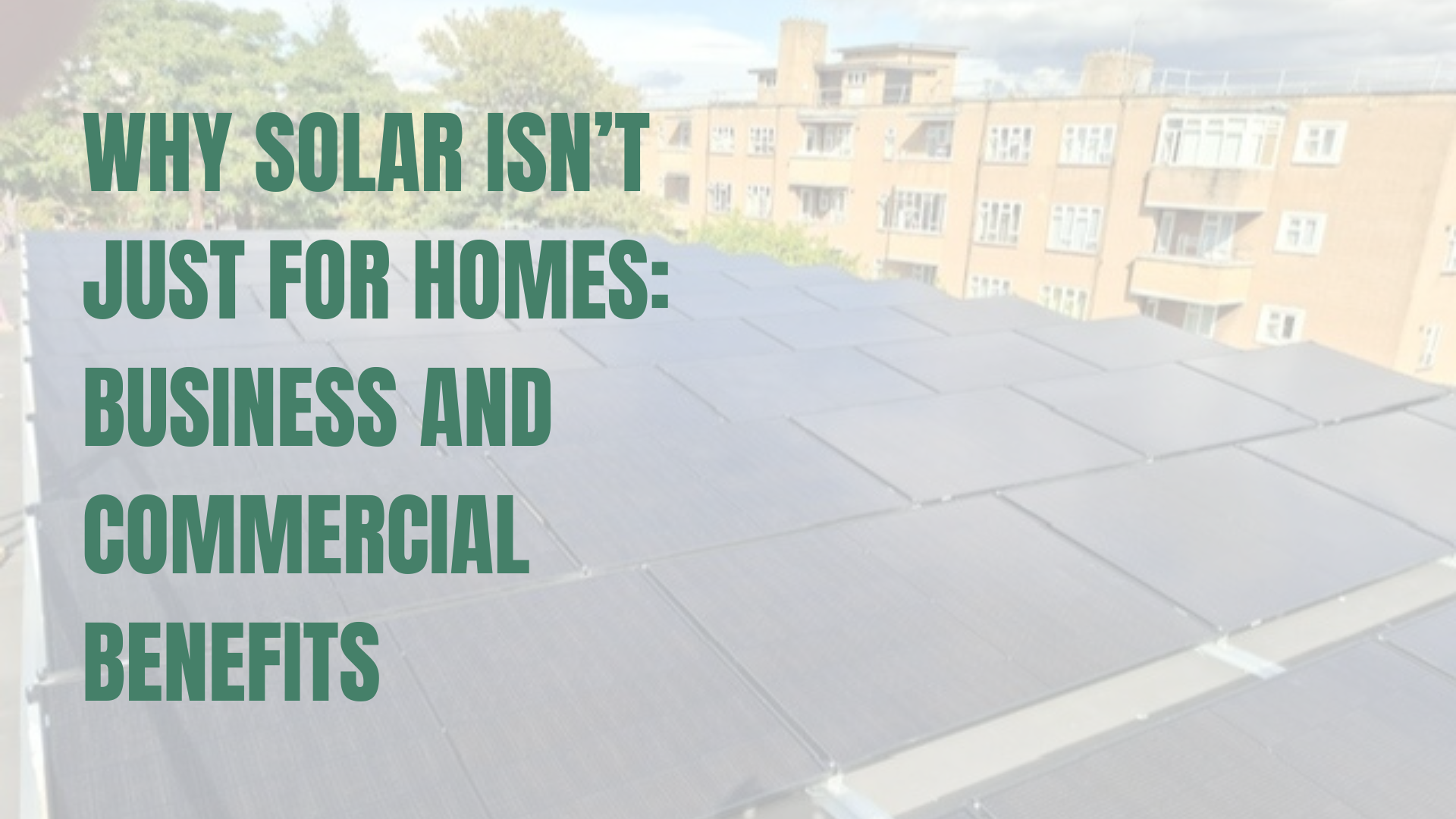 Commercial solar installation on a school flat roof