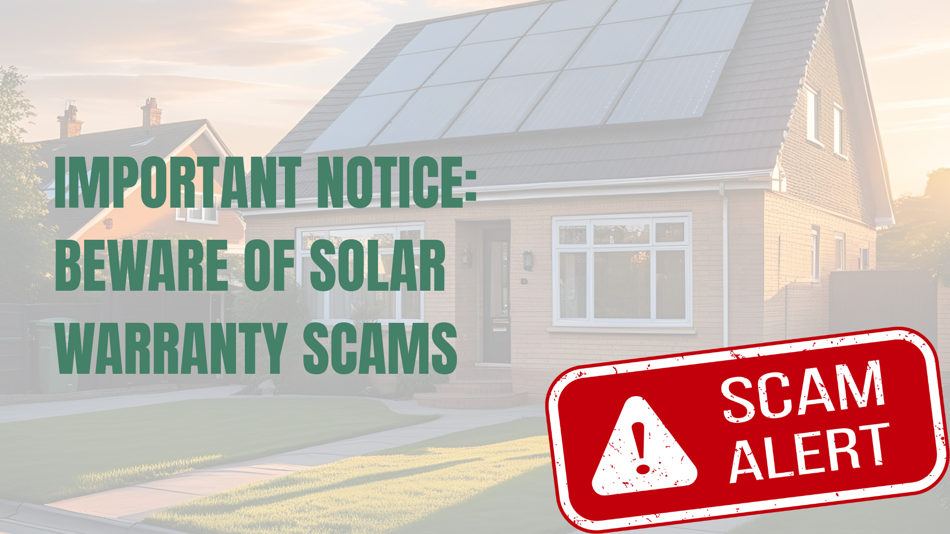 Stock image of a home with solar panels
