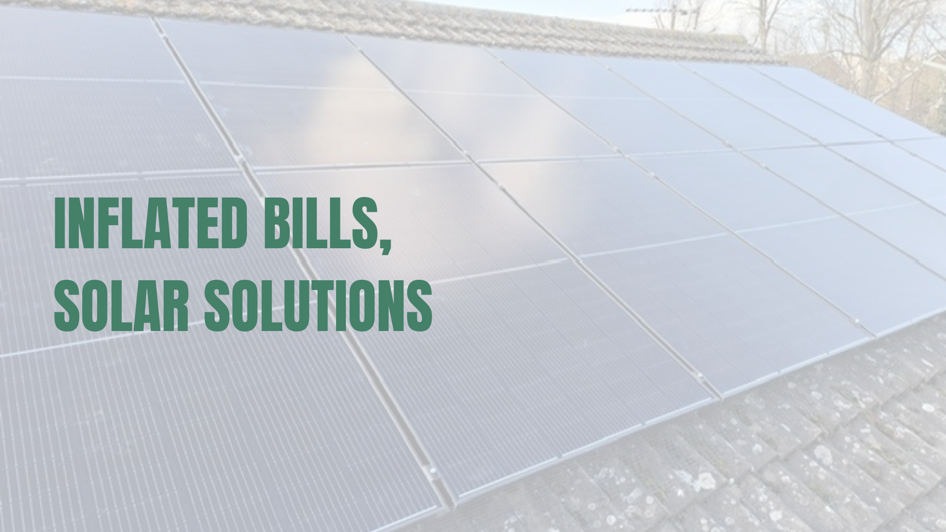 Roof-top solar installation