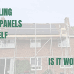 Solar PV installation with scaffolding