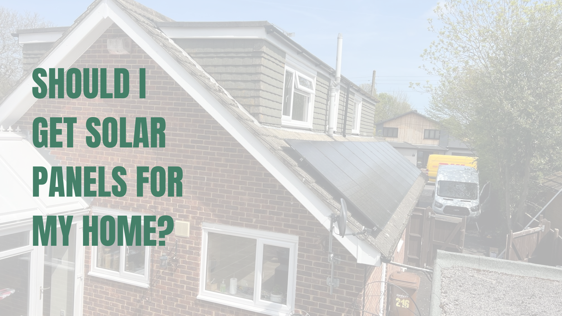 Solar panel installation on a roof