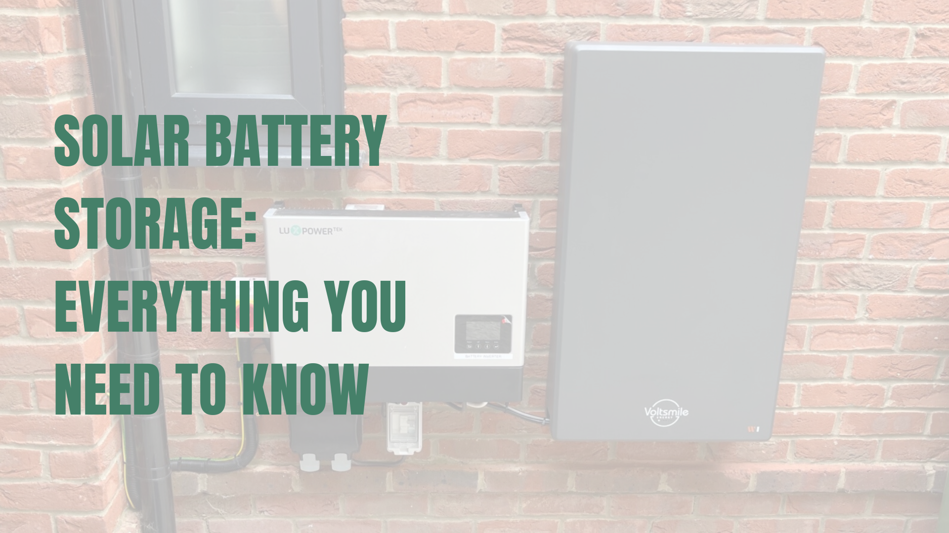 Voltsmile W1 battery installation on an external wall