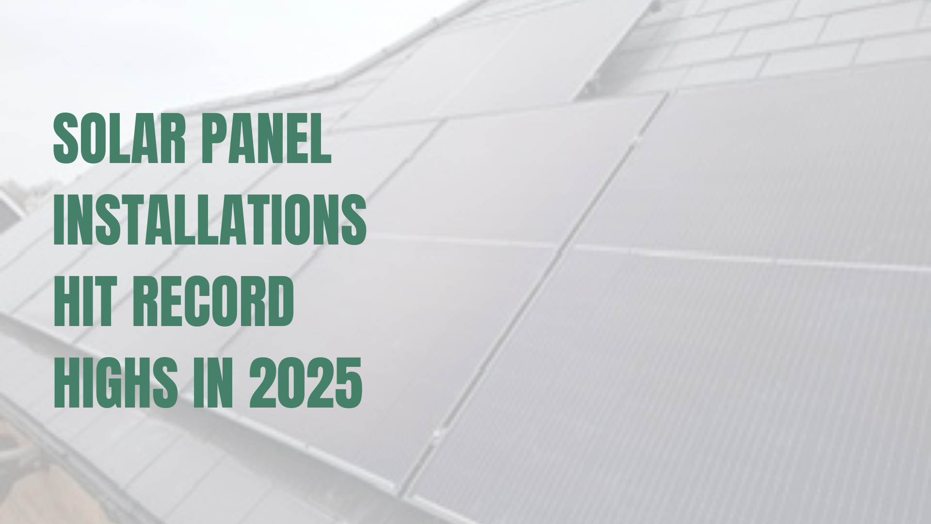 Solar panel installation on a roof-top