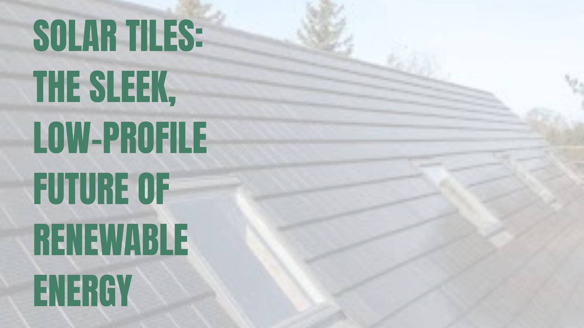 Roof installation with solar tiles