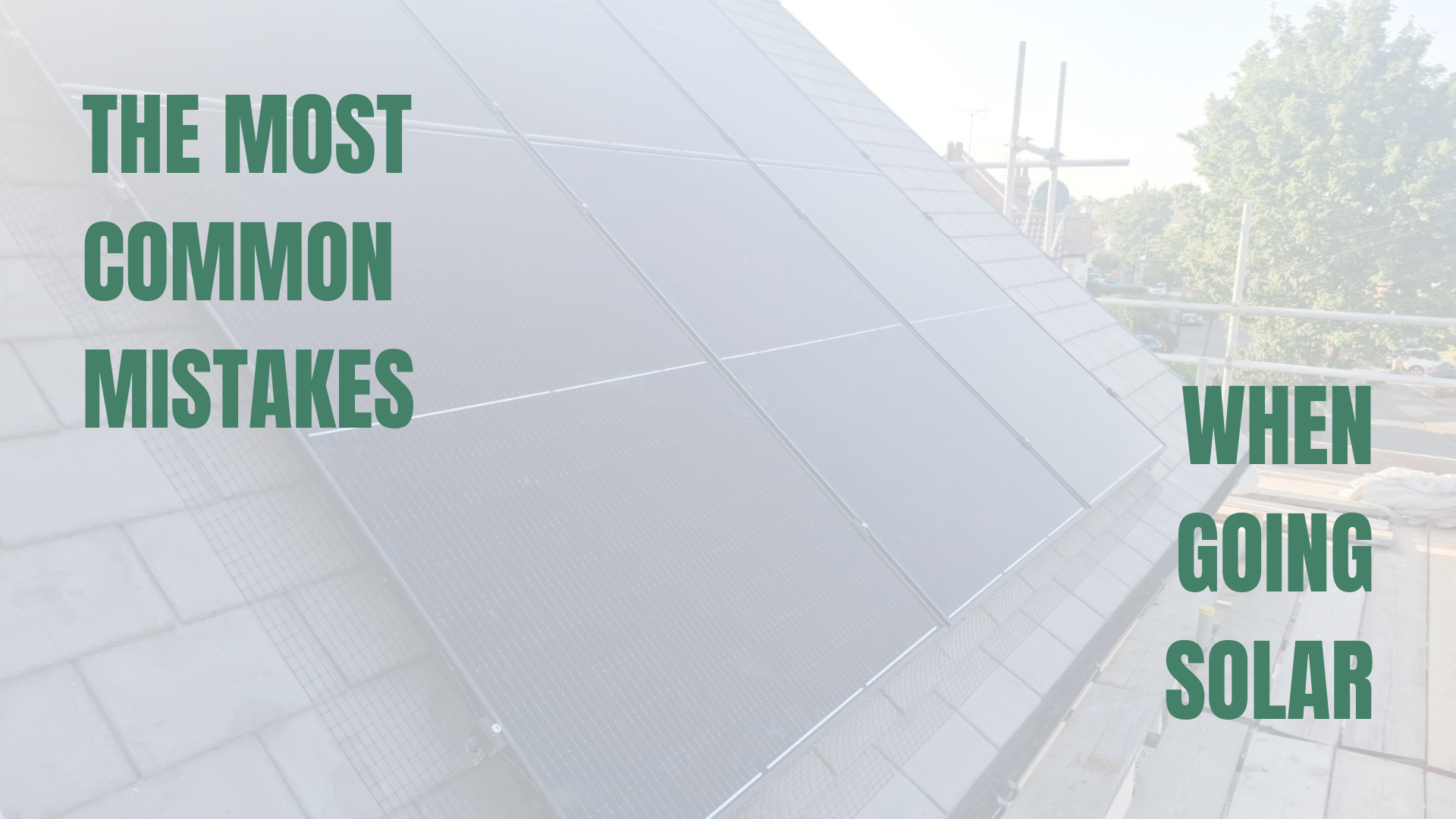Solar PV system installed with bird protection
