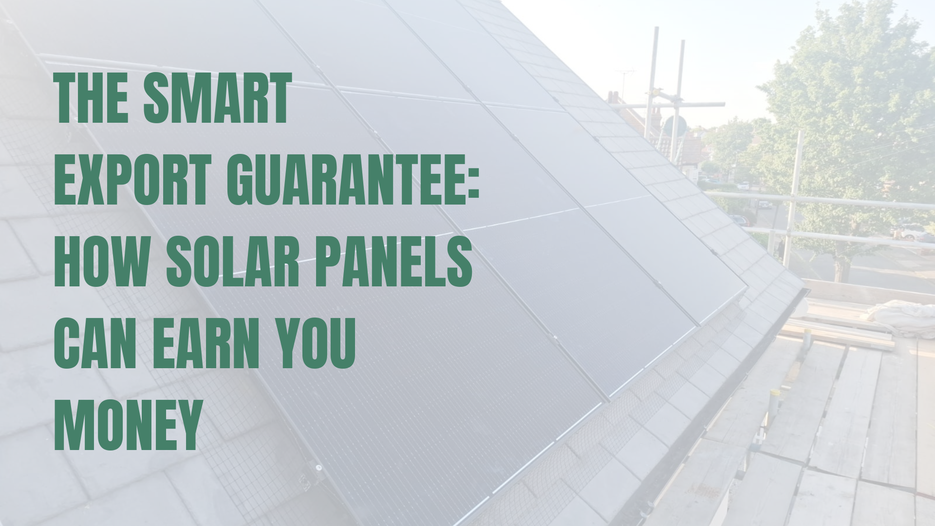 Solar panels installation on a pitched roof