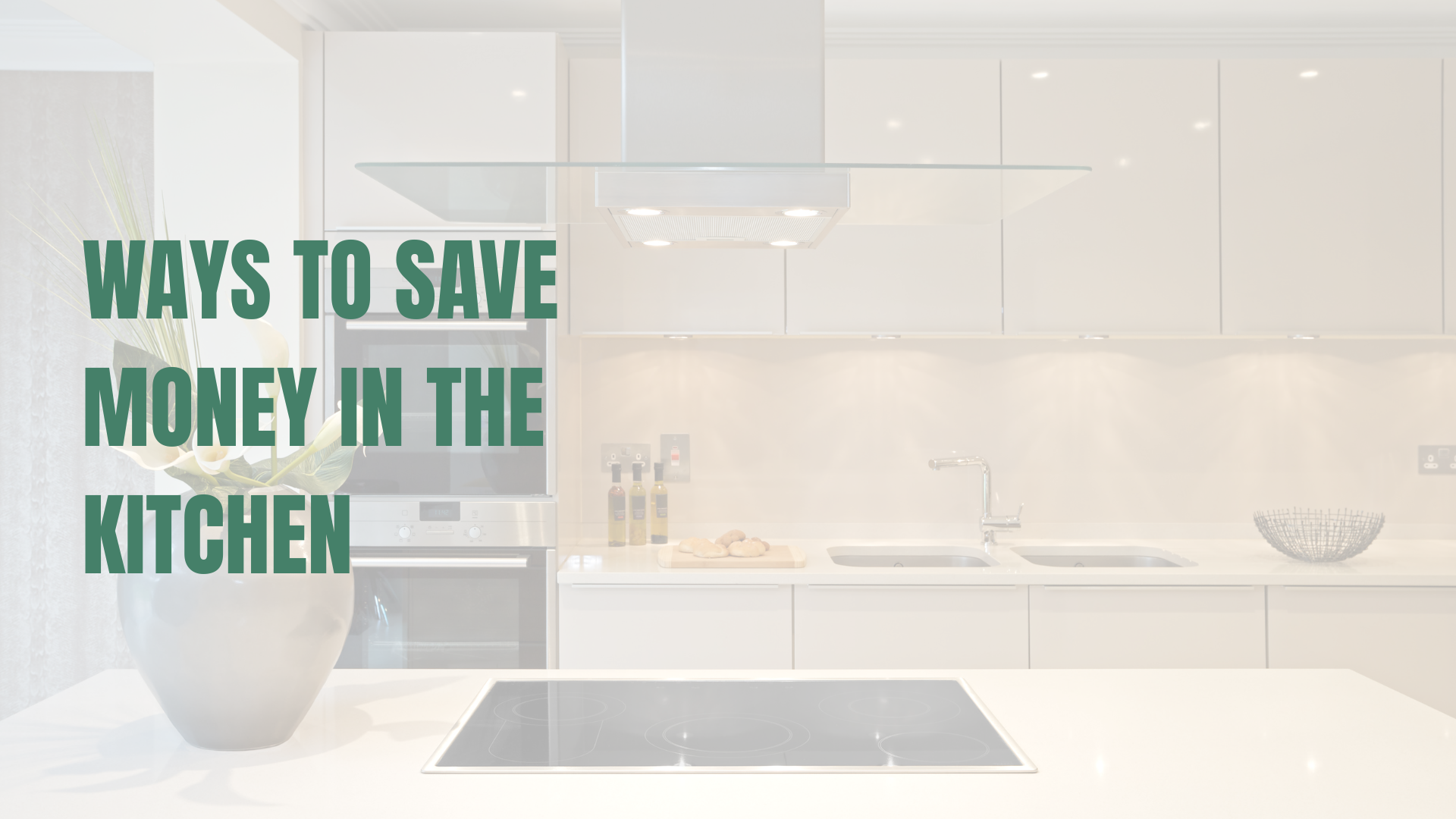Modern kitchen with electric oven and hob