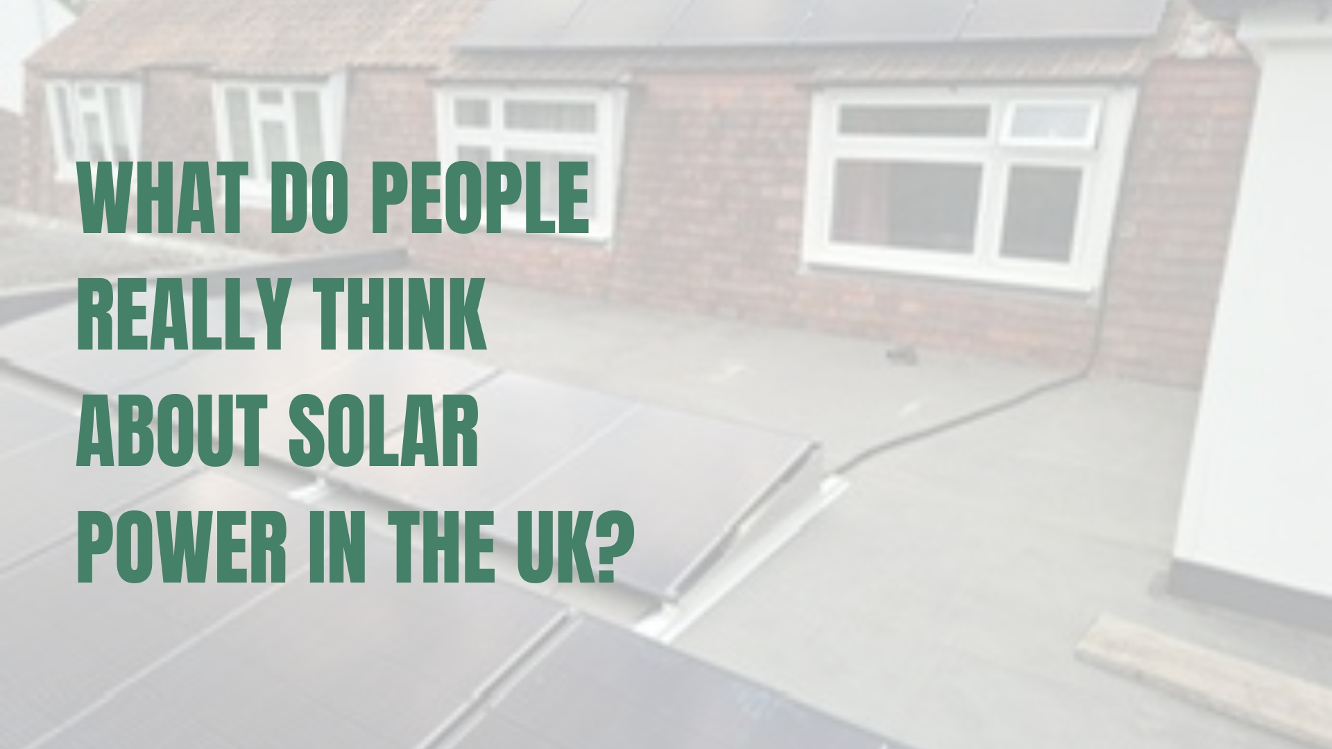 Solar PV installation on a flat roof