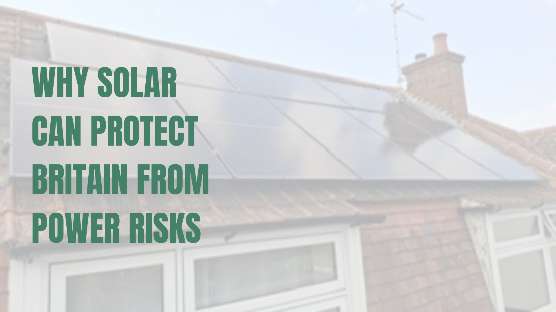 Solar PV installation on a roof