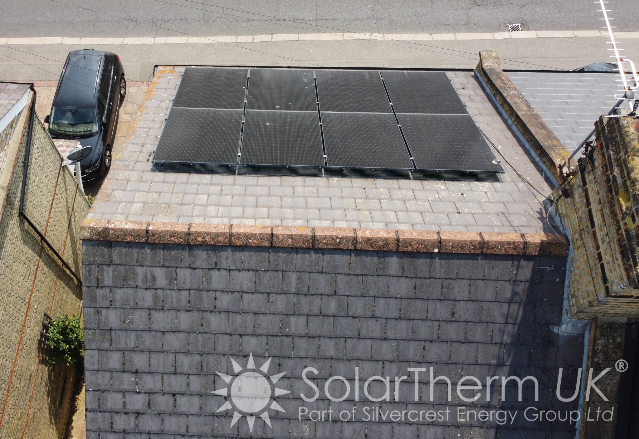 Solar PV installation on south facing roof