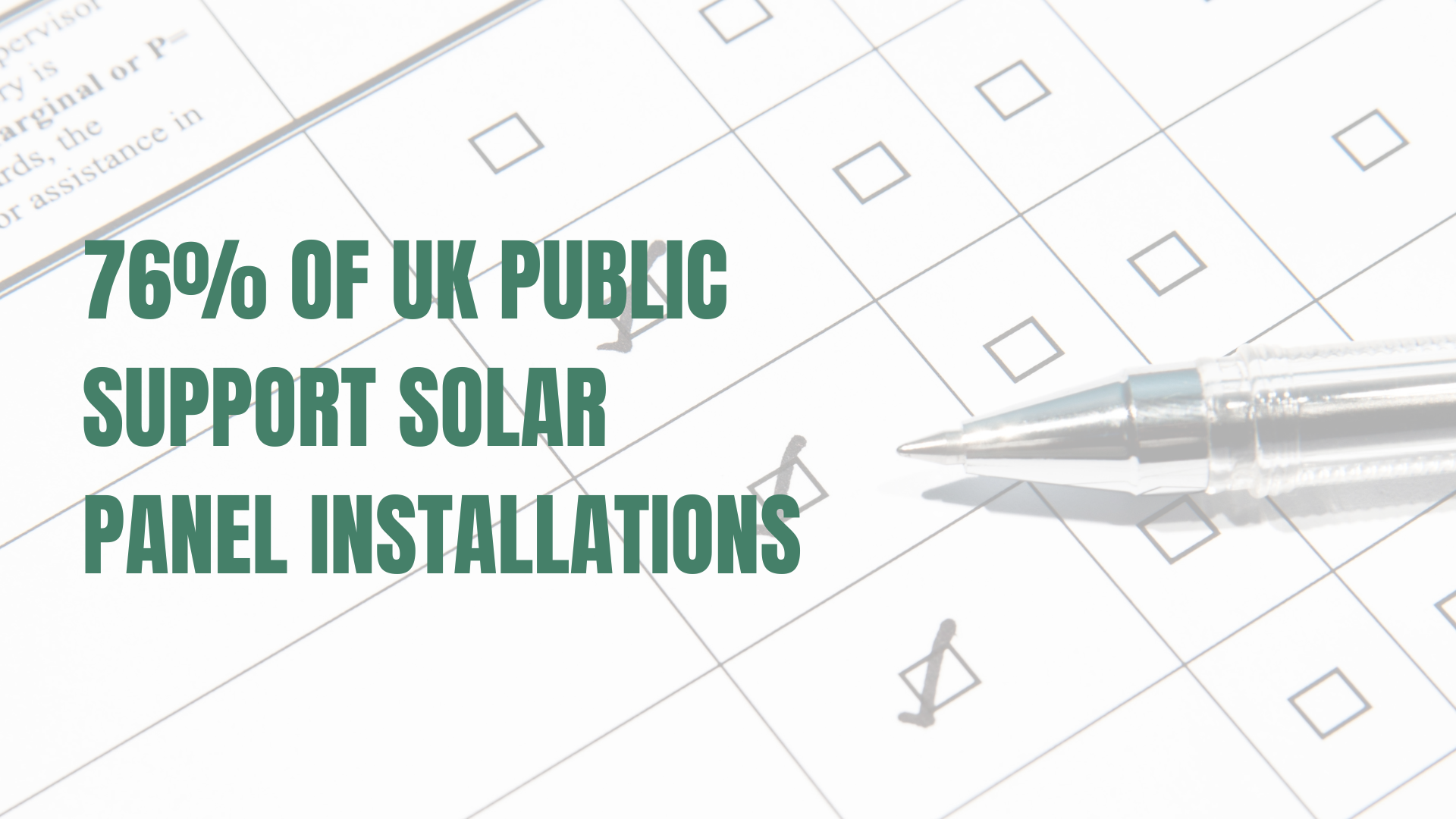 Survey being completed