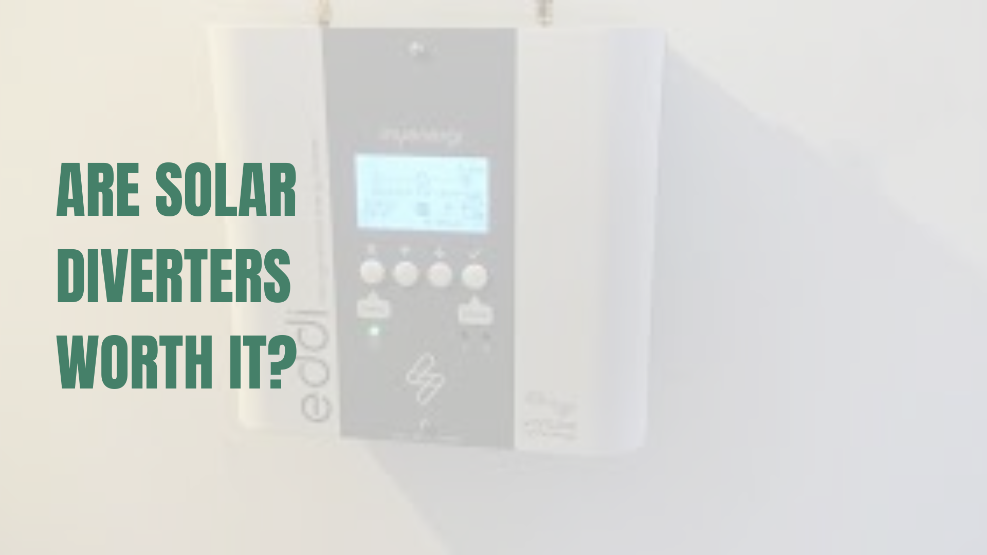 Solar diverter