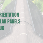 East-west roof orientation with solar panels installed