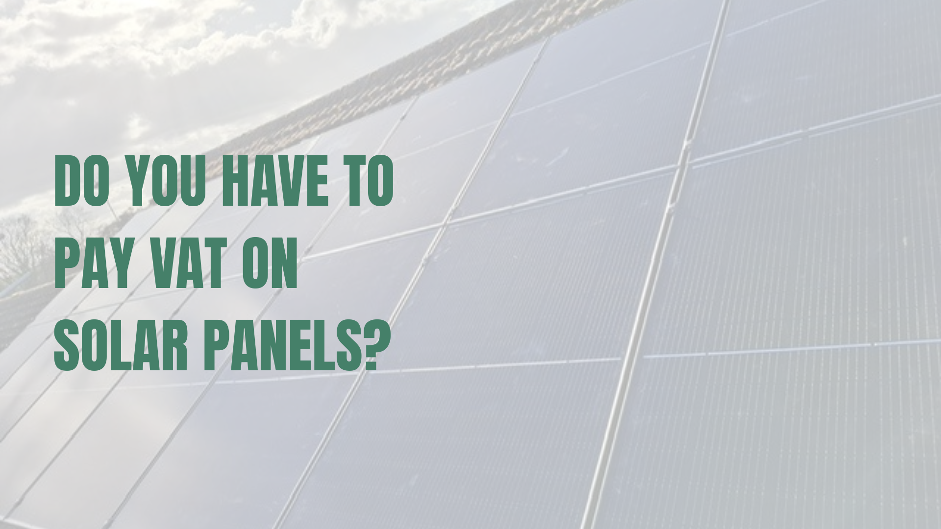 Solar panels installed on a roof