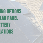 Solar installation on a roof