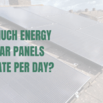 Solar panel installation on a roof
