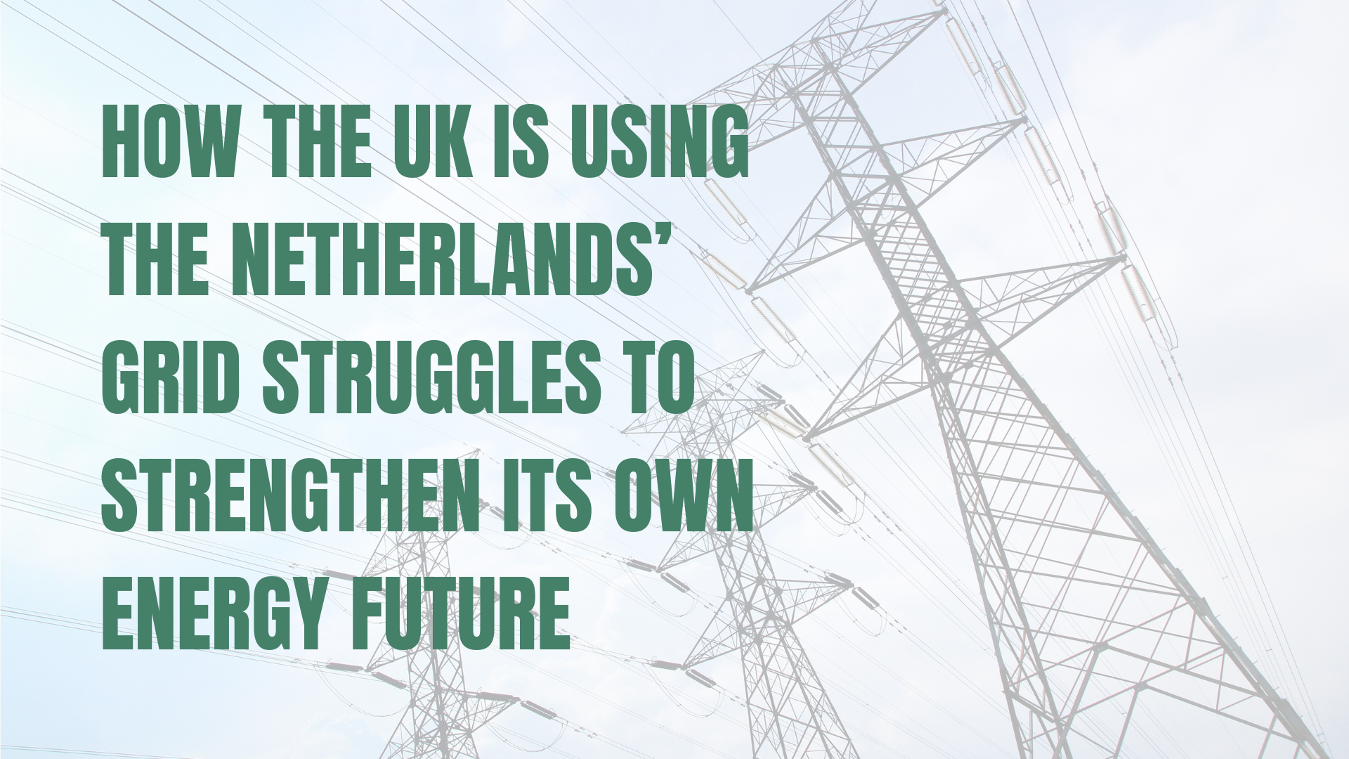 Electricity pylons