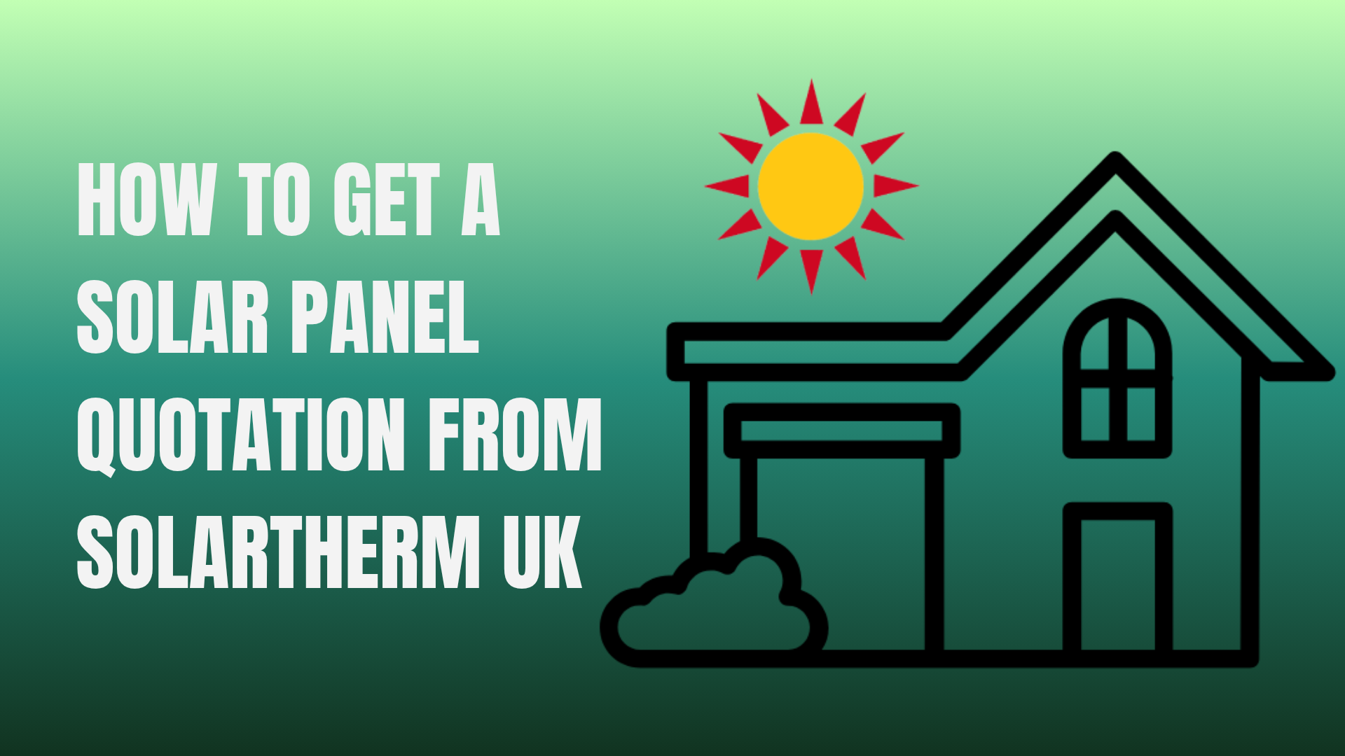 Outline drawing of a house