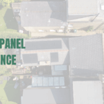 Drone shot of solar installation