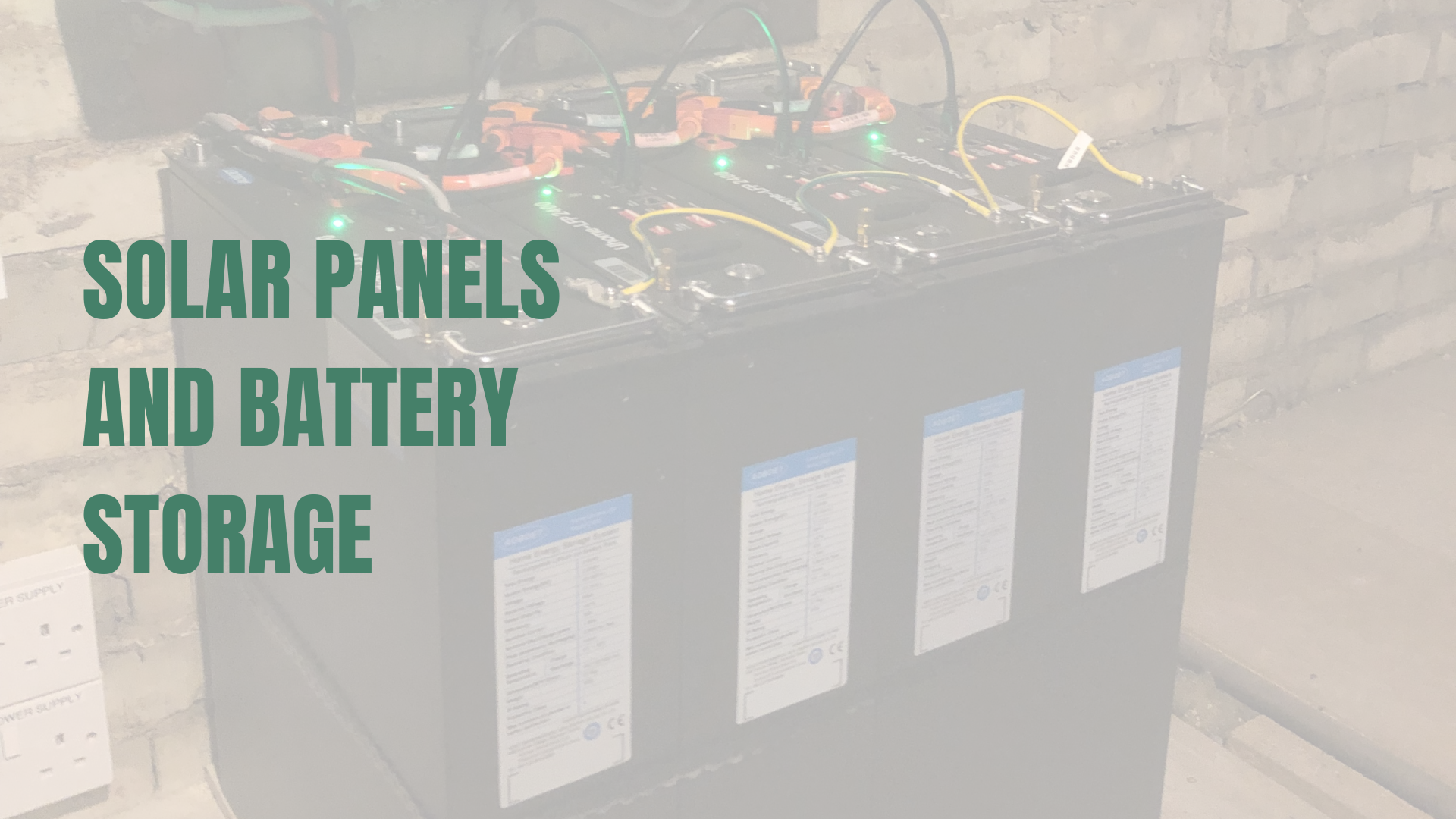Solar battery installation