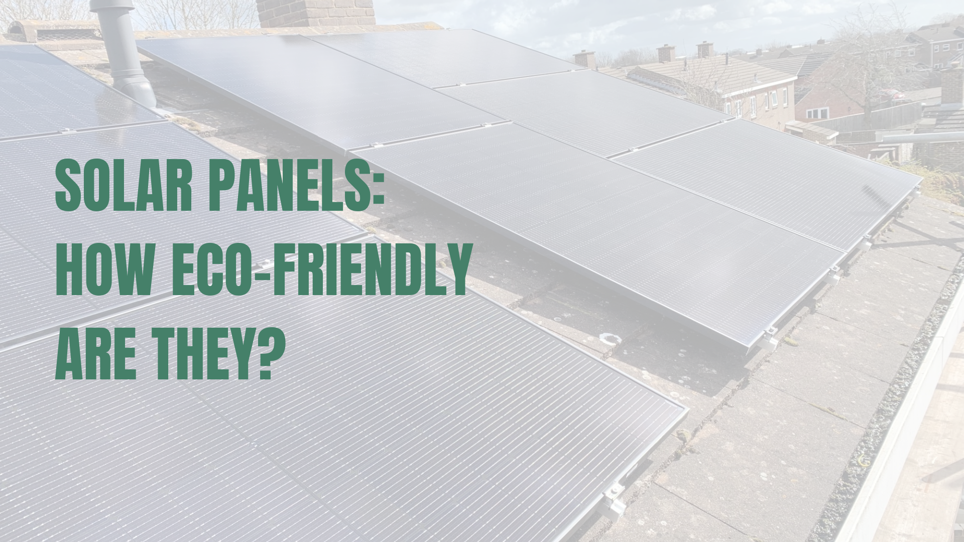 Solar panels installed on a roof