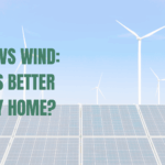 Solar panels and wind turbines