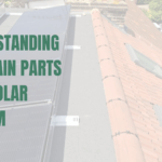 Solar panels on a flat roof