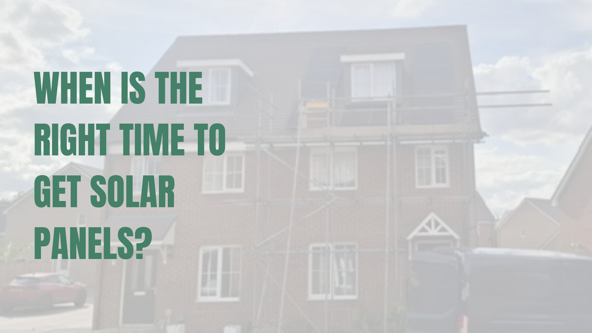 Solar installation on a town house