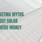 Solar panels installed on a roof