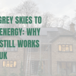 Home with solar panel installtion