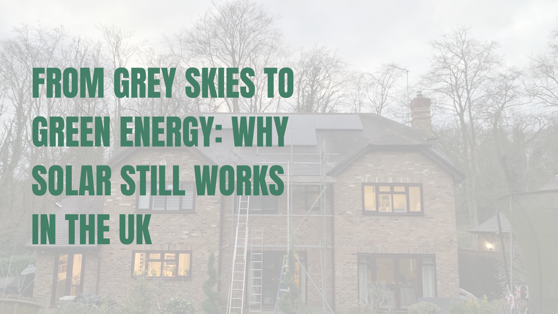 Home with solar panel installtion